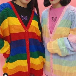 WC Harajuku Rainbow Cardigan ♡